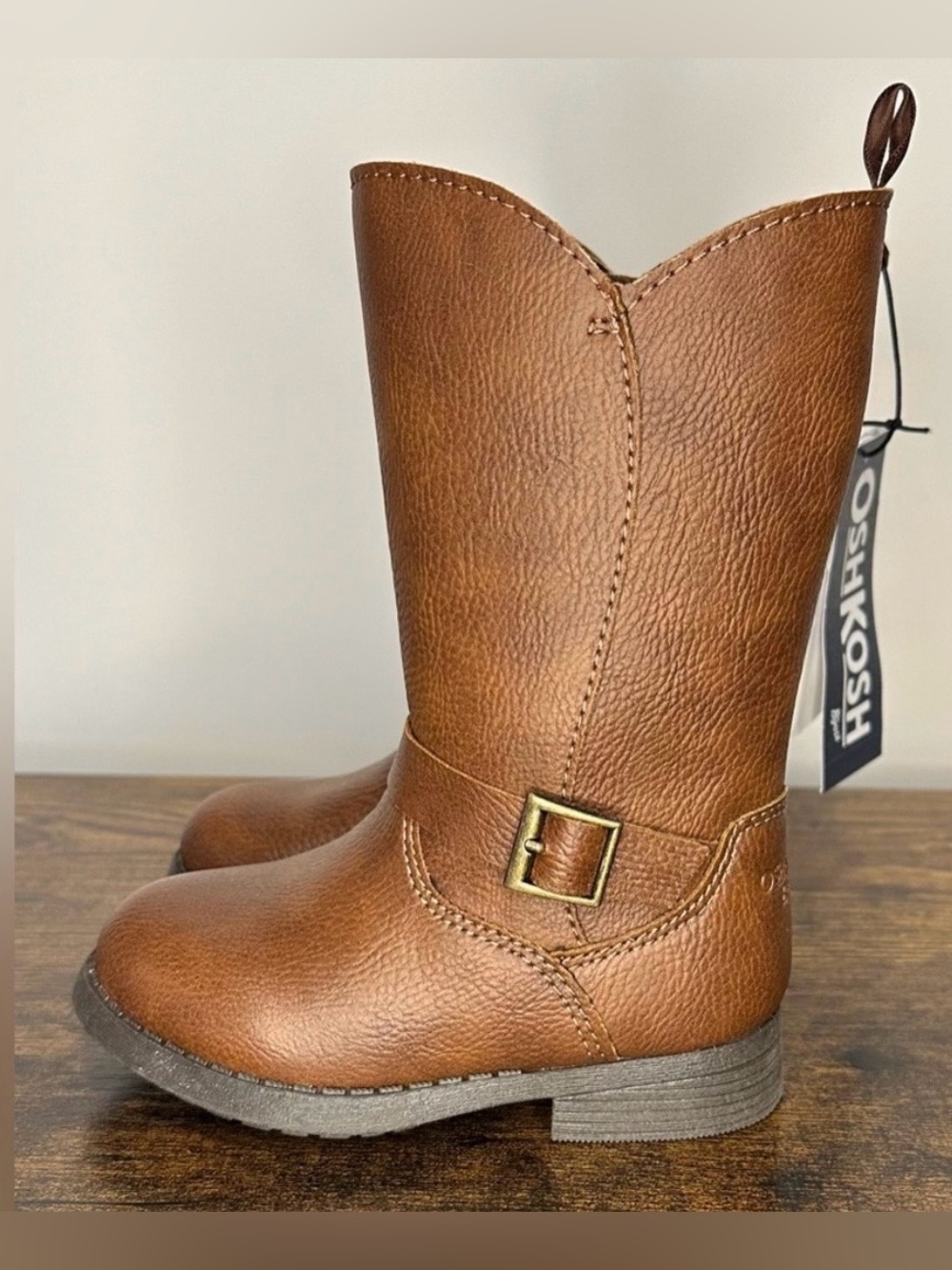 Osh Kosh B’Gosh Toddler Girls Brown Lumi Knee High Boots NWT Size 4